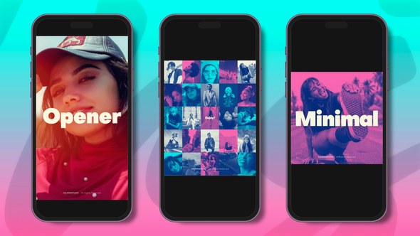 Videohive Opener Minimal Vertical Reel Product Promo template preview