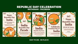 Videohive Republic Day Celebration Instagram Stories Openers template preview
