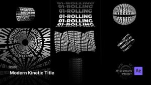 Videohive Intro Countdown - Modern Kinetic Title After Effects Project Files Titles template preview