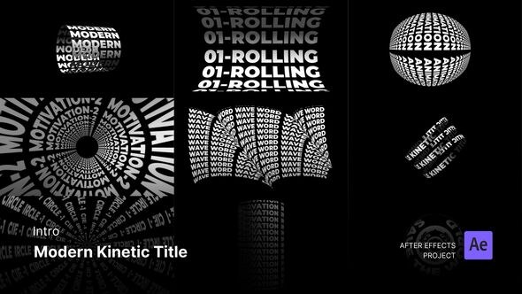 Videohive Intro Countdown - Modern Kinetic Title After Effects Project Files Titles template preview