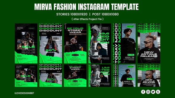 Videohive Mirva Fashion Instagram Product Promo template preview
