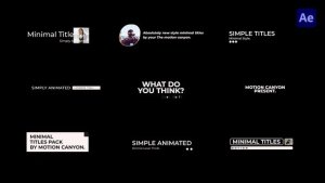 Videohive Simple Lower Thirds 46911491 Elements template preview