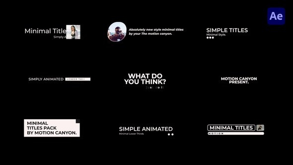 Videohive Simple Lower Thirds 46911491 Elements template preview