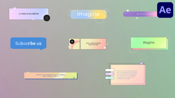 Videohive Smooth Gradient Titles for After Effects Titles template preview