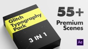 Videohive Glitch Typography Pack Titles template preview