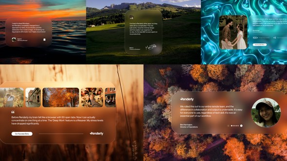 Videohive Testimonials After Effect Template Video Displays template preview