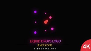 Videohive Liquid Drops Logo 20508635 Logo Stings template preview