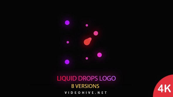 Videohive Liquid Drops Logo 20508635 Logo Stings template preview
