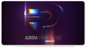 Videohive Aurora Strokes Logotype Animation Logo Stings template preview