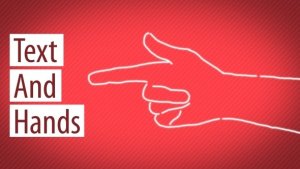 Videohive Text And Hands Titles template preview