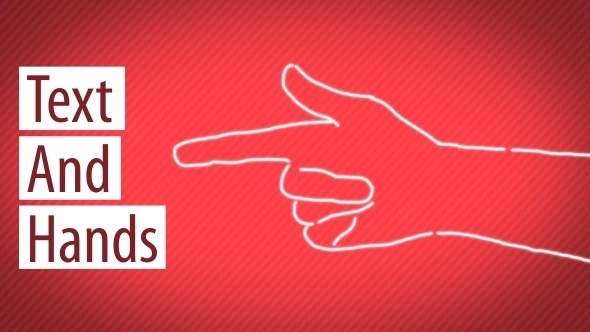 Videohive Text And Hands Titles template preview