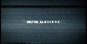Digital Glitch Title Video Displays template preview