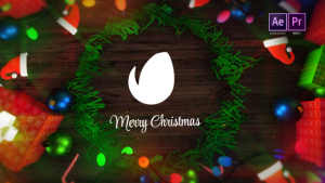 Christmas Vibe Logo Reveal Video Displays template preview