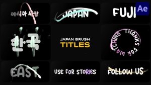 Videohive Japan Brush Titles for After Effects Titles template preview