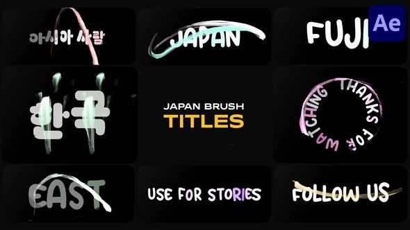 Videohive Japan Brush Titles for After Effects Titles template preview