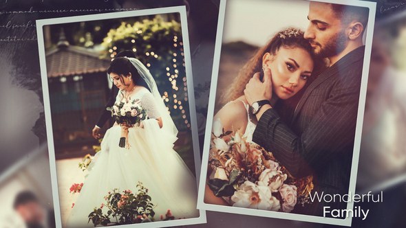 Videohive Wedding Ink Slideshow 53437178 Openers template preview