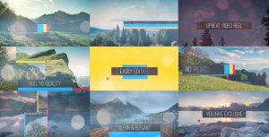 Videohive Upbeat Video Reel Video Displays template preview