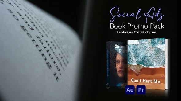 Videohive Book Promo Pack - Social Ads Product Promo template preview