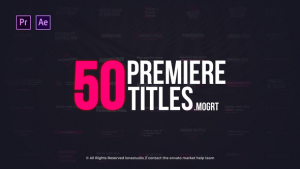 Modern Minimal Titles Video Displays template preview