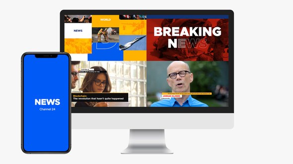 Videohive News Channel Rebrand Instagram TV Pack Broadcast-packages template preview