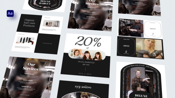 Videohive Salon Instagram Posts Product Promo template preview