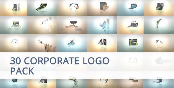 30 Corporate Logo Animation Pack Video Displays template preview