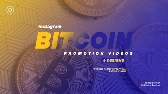 Videohive Bitcoin Promotion Instagram V123 Product Promo template preview