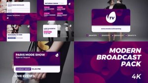 Modern Broadcast Video Displays template preview