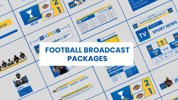 Videohive Football Broadcast Packages Broadcast-packages template preview
