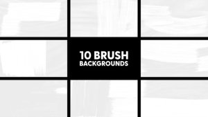 Videohive Brush Backgrounds Elements template preview