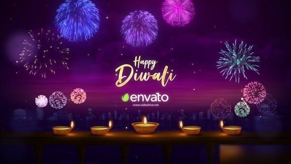 Videohive Happy Diwali Wishes Openers template preview