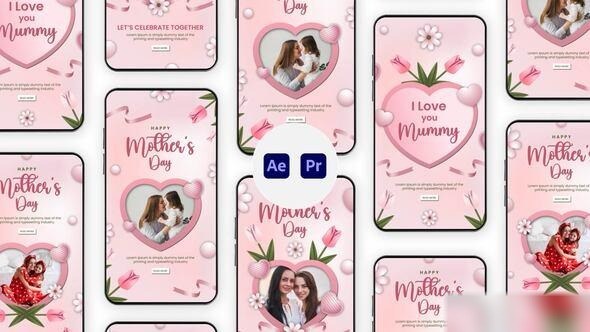 Videohive Mothers Day Instagram Story 57696192 Elements template preview
