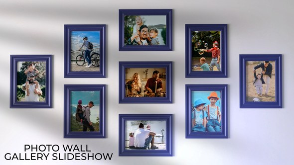 Videohive Wall Gallery Photo Slideshow Video Displays template preview