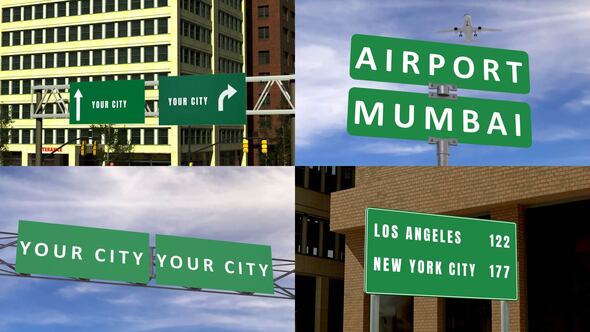 Videohive Road Signs Product Promo template preview