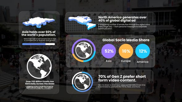 Videohive World Maps Infographic Elements template preview