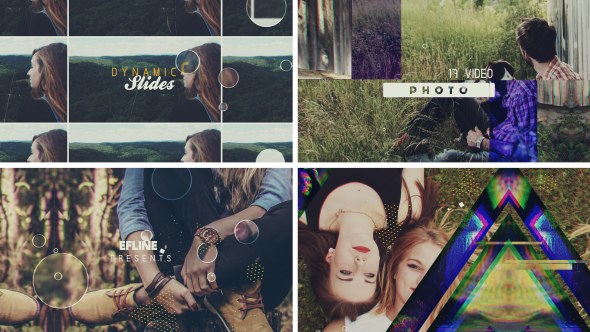 Dynamic Slides Video Displays template preview