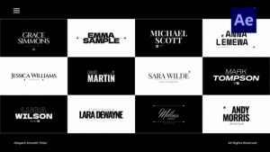 Videohive Elegant Smooth Titles /Ae Titles template preview