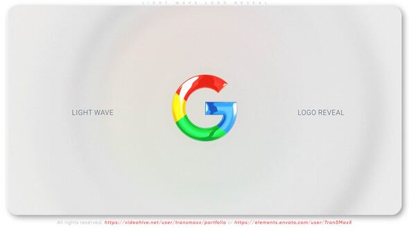 Videohive Light Wave Logo Reveal Logo Stings template preview