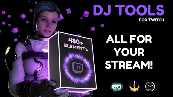 Videohive DJ Tools For Streaming Elements template preview