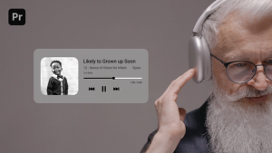 Music Player Overlays Premiere Pro template preview