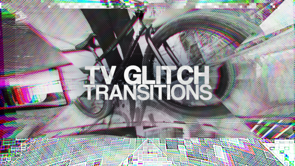 Videohive TV Glitch Transitions 53774475 Elements template preview