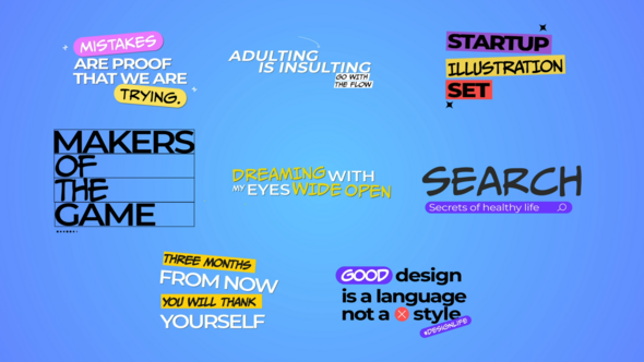 Videohive Urban Pop Typography Titles template preview