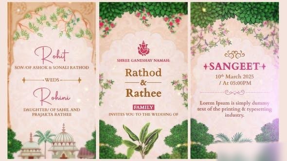 Videohive Indian Wedding Invitation | After Effect Templates Video Displays template preview