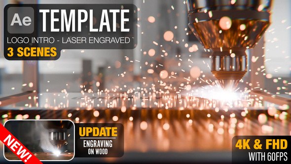 Videohive Laser Engraved Logo Reveal - AE Template Logo Stings template preview