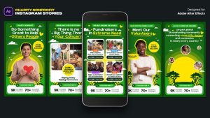 Videohive Charity Nonprofit Instagram Stories Product Promo template preview