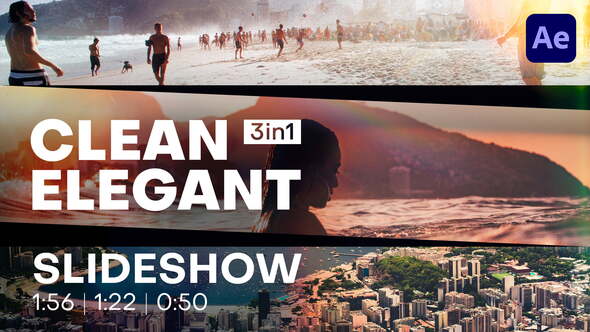 Videohive Clean Elegant Slideshow Video Displays template preview