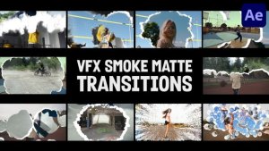 Videohive VFX Smoke Matte Transitions for After Effects Elements template preview