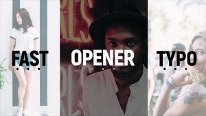 Shot Typo Opener Video Displays template preview