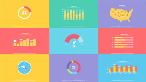Flat Infographics Toolkit Video Displays template preview