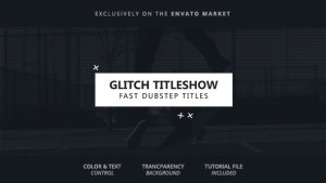 Glitch Titleshow 2 Video Displays template preview